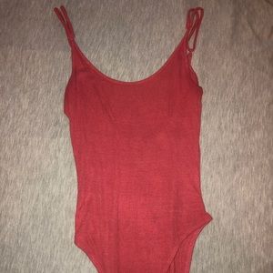 Pink low back bodysuit